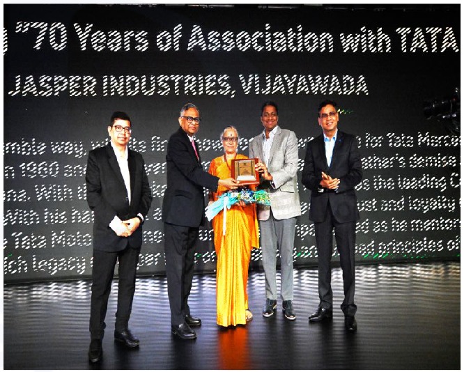 Jasper Industries honored for 70 Years of Association