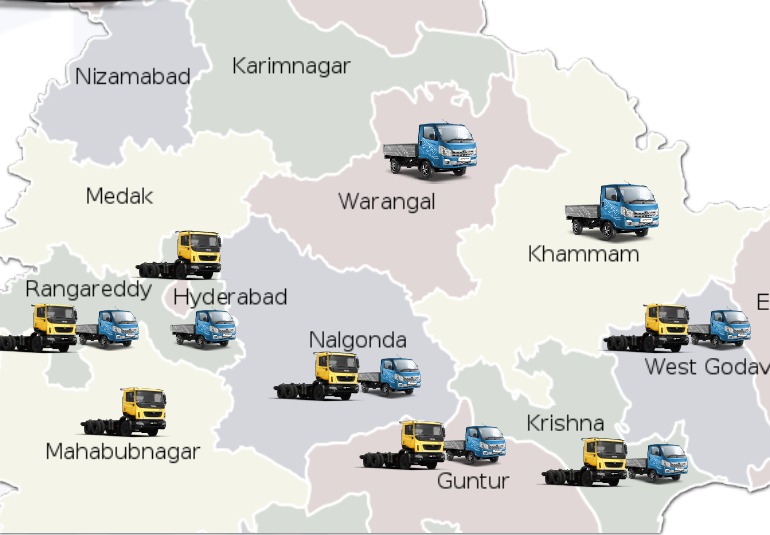 Geographical Reach - Telangana and Andhra Pradesh