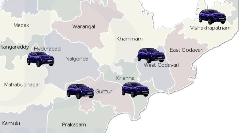Geographical Reach - Telangana and Andhra Pradesh
